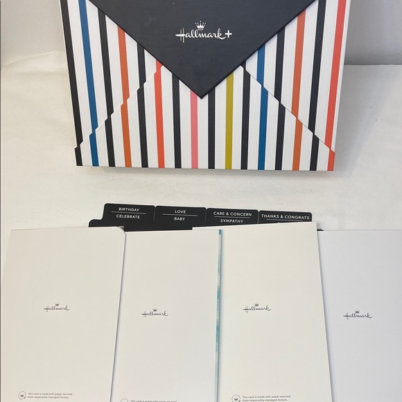 Hallmark Card Box Organizer with Four Cards NWT - Picture 3 of 7